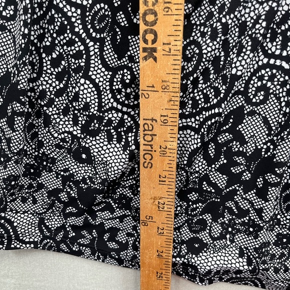 Womens Apt. 9 Black Lace Sleeveless Witchy Goth Blouse Size 0X - Picture 5 of 8